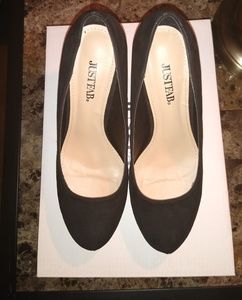 JustFab Pumps Black Verina  Size 7